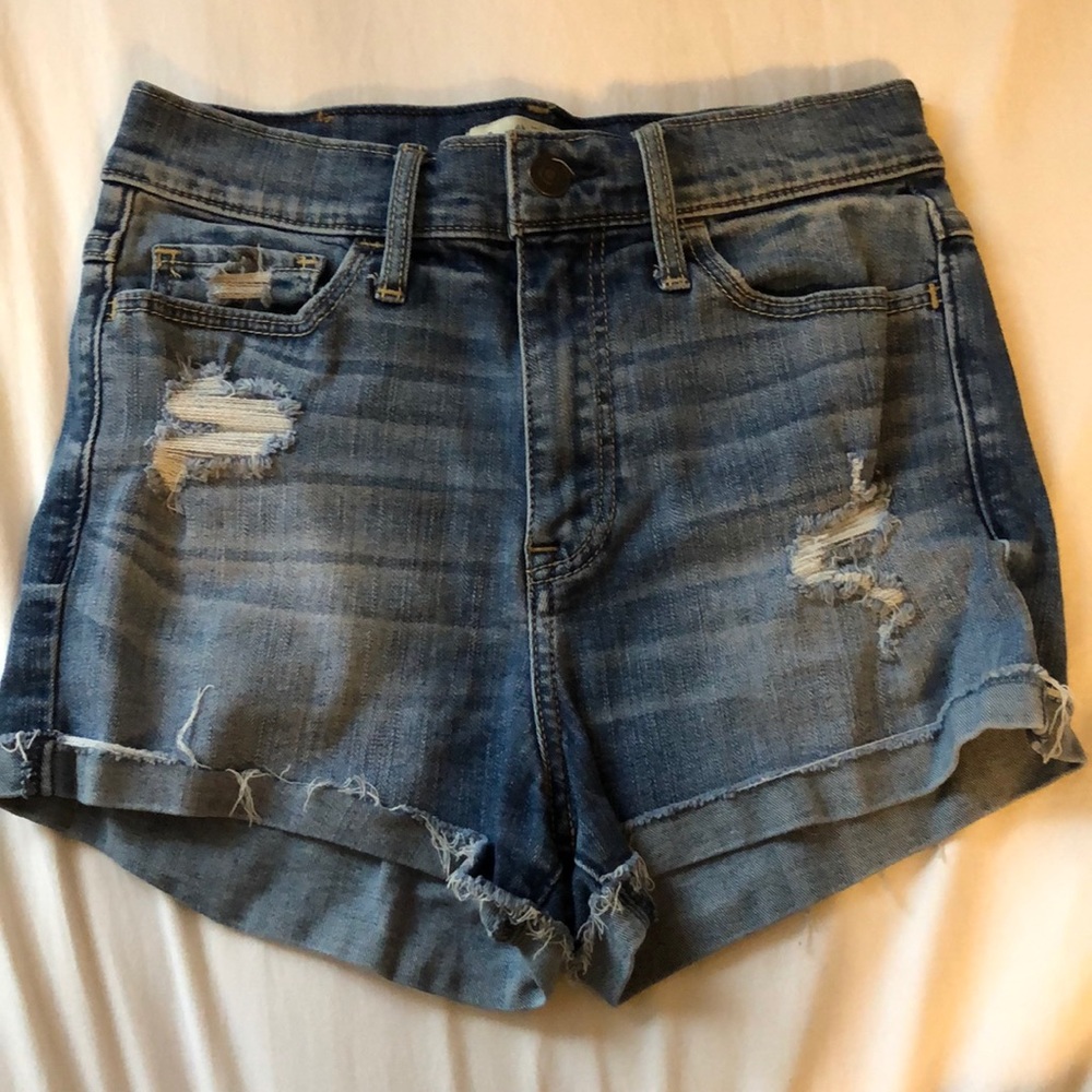 A&F denim shorts
